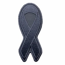 Asthma Awareness Ribbon 3 Inch Embroidered Patch IV3775 F1D11H picture