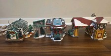 Department 56 Snow Village Shelly's Diner Greenhouse Last Stop Gas Lot *Read*  picture