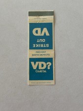 Prevent Birth Defects Vd Task Force Long Beach California Matchbook Cover 131 picture