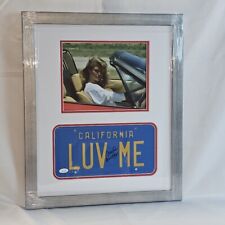 Christie Brinkley signed National Lampoon's Vacation “LUV ME” License Plate JSA picture