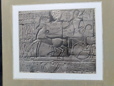 1890 Egypt Seti I iChariot from Karnak Temple albumen 8x9.5 photo Shroeder & Cie picture