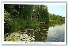 c1960s Water Lilies, Vacation Paradise Hayward Wisconsin WI Postcard picture