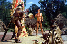 Ron Ely Tarzan Full Length In African Village 11x17 Mini Poster picture