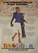 1980 print ad -No Nonsense Pantyhose lady fashion panty hose heels picture