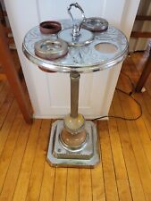 Vintage  Ornate Lighted Smoking Stand picture