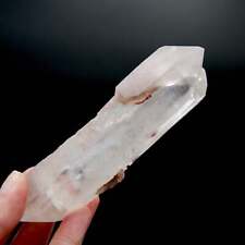 5.5in 237g DT Dolphin Twin Pink Lithium Lemurian Quartz Crystal Rosetta Stone St picture
