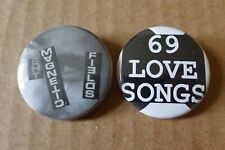 MAGNETIC FIELDS band (2) Pinback Button LOT indie rock 69 LOVE SONGS synth pop picture