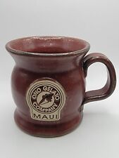 Sunset Hill Stoneware Ono Gelato Company Maui Red Pottery Mug Cup 4