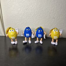 2018 Candy Rific Mars 2 Yellow / 2 Blue M&M Character Cases - 4.25 Inches picture