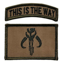 This is The Way Mandalorian Patch [2PC Set Hook Fastener -BP7,B7] picture