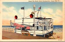 Linen Postcard Ocean City Beach Patrol Headquarters in Ocean City, New Jersey picture