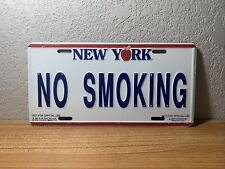 Vintage 1993 NO SMOKING NY Novelty Auto License Plate picture
