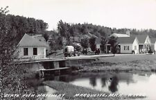 RPPC Marquette MI State Fish Hatchery Brook Trout Fishing Photo Vtg Postcard A41 picture