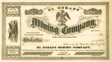 El Dorado Mining Co. - Stock Certificate - Mining Stocks picture