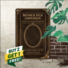Natural Herbal Remedies Guide Chart Metal Tin Sign Vintage Wall Decor 8x12 picture