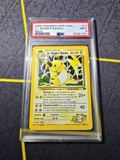 PSA 9 Lt Surge’s Raichu - 11/132 - Holo Rare - Gym Challenge - Pokemon picture