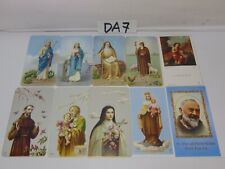 VINTAGE PRAYER HOLY CARDS LOT OF 10 FRATELLI BONELLA ITALY 400 SERIES MIXED OLD picture