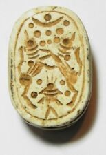 ZURQIEH - as11037- EXTEREMLY RARE  PHOENICIAN STEATITE SCARAB. 8 - 7TH B.C picture