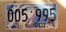 Rare Nunavut Polar Bear Vehicle License Plate picture