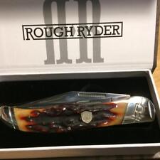 Rough Ryder Brown Bone Folding Hunter 5 1/4