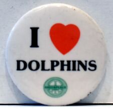 1981 I Love Heart Dolphins Climate Change Environmental Greenpeace Protest Pin picture