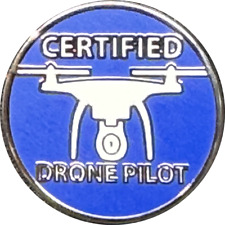 PBX-009-E Certified UAS FAA Commercial Drone Pilot lapel pin picture
