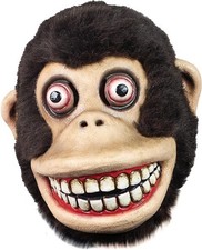 Jolly Chimp Creepypasta Adult Latex Mask The Monkey Mask picture