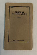 Vintage 1957 General Mathematics Lefax Data Sheets No. 613 picture