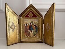 VINTAGE ITALIAN RELIGIOUS TRIPTYCH MADE IN ITALY (NEIMAN MARCUS) picture