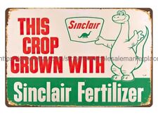 this crop grown with Sinclair Fertilizer metal tin sign wall decals bedroom picture