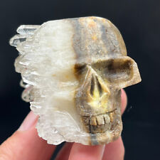 Natural crystal quartz mineral hand carved crystal clusters skull skul reiki A51 picture