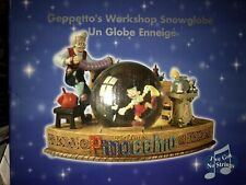 Disney Geppetto's Workshop Pinocchio Snow Globe Rare NEW Facotry Sealed picture