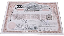 1954 BEECH CREEK RAILROAD COMPANY STOCK CERTIFICATE picture