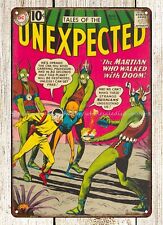 garage makeover ideas 1961 comic Tales of the Unexpected metal tin sign picture