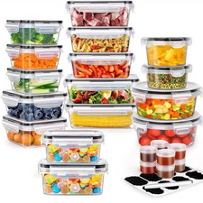 YQSDG FSC-50 Food Storage Container Set, 50-Piece Variety Pack, Leakproof picture