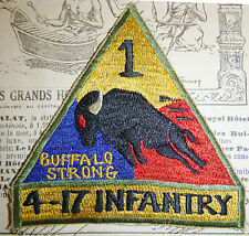 BUFFALO STRONG - Patch - 4th / 17th INFANTRY - US ARMY - Vietnam War - V.498 picture
