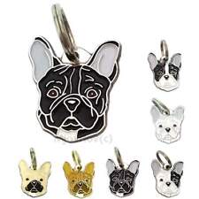 Dog ID Tag French bulldog, Personalized, Engraved, Handmade, Charm, Keychain picture