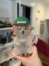 Starbucks Glass bear cup For Coffee, Christmas Gift ideas, Viral glass Bear  picture