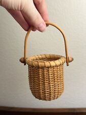 Mini Miniature Nantucket Basket Harvest of Barnstable Votive Candle Holder 3