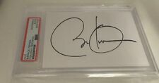 Barack Obama PRESIDENT Signed Autograph 3x5 Index Card Cut Slab PSA 10 Auto picture