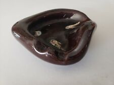 Vintage CHUNKY MID CENTURY  MODERN  ATOMIC POTTERY ASHTRAY  picture