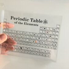 Periodic Table Acrylic Ornament with 83 Real Metal Element Desk Decor Collection picture