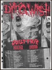 DYING WISH | GUILT TRIP Tour 2026 Ltd Ed New RARE POSTER | FRAME & SIZE OPTION picture