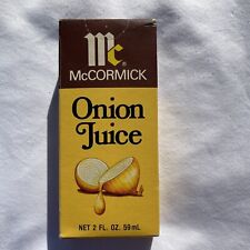 Vintage McCormick Spice Onion Juice In Original Unopened Packaging Sealed picture