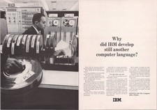 IBM Vintage Magazine Ad System/360 PL/I Computer Language 1966 picture