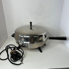 FARBERWARE Electric 12 inch Fry Pan 310-A Perfect Heat Stainless Dome Lid TESTED picture