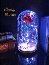 Beauty and the Beast Enchanted Rose Handmade out of Metal with LED Lights picture