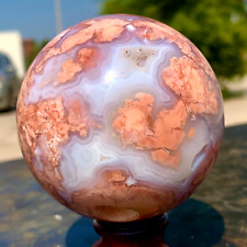 481G Natural beautiful Carnelian Crystal Sphere Meditation Healing Stone picture
