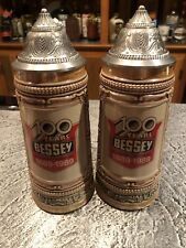Gerz German Beer Stein-Vintage 1989- Bessey 100 years Pair Of 2 🍺🍺 picture