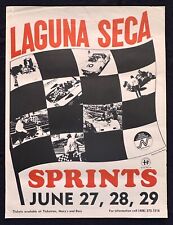 1975 Laguna Seca Sprints SCCA Poster Alfa Romeo Pace Car Sports Car Club America picture